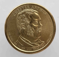 1 доллар 2012г. США.  D. Честер Артур(1881-1885), 21-й президент, состояние UNC. - Мир монет