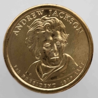1 доллар 2008г. США.  D. Эндрю Джексон(1829-1837), 7-й президент, состояние UNC. - Мир монет