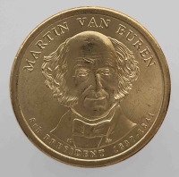 1 доллар 2008г.  США. D.  Мартин Ван Бюрен(1837-1841), 8-й президент , состояние UNC - Мир монет