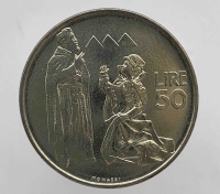 50 лир 1972г. Сан-Марино. Святой Марин, состояние UNC - Мир монет