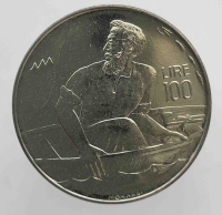 100 лир 1972г. Сан-Марино, Святой Мартин, состояние UNC - Мир монет