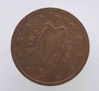 2 евроцента  2007г. Ирландия, состояние XF - Мир монет