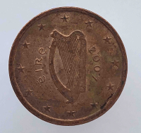 2 евроцента  2007г. Ирландия, из обращения - Мир монет