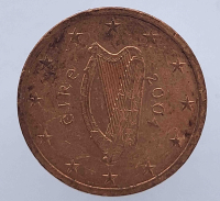 2 евроцента  2004г. Ирландия, состояние XF+ - Мир монет