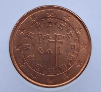1 евроцент 2005г. Португалия, состояние aUNC - Мир монет