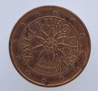 2 евроцента  2004г. Австрия, состояние XF - Мир монет