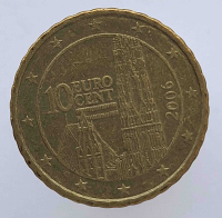 10 евроцентов  2006г. Австрия, состояние  VF-XF - Мир монет