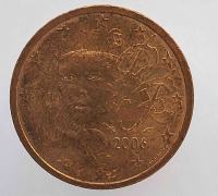 2 евроцента  2006 г. Франция, состояние XF - Мир монет