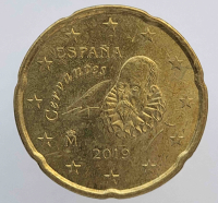 20 евроцентов  2019г. Испания, состояние aUNC - Мир монет