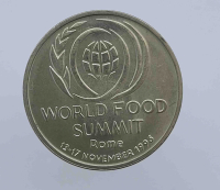 10 лей  1996г.  Румыния, Всемирный продовольственный саммит в Риме 1996, из ролла.,  - Мир монет