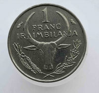 1 франк  2002г. Мадагаскар,  состояние VF - Мир монет