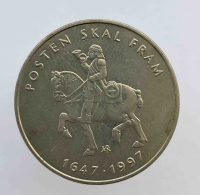 5 крон 1997г. Норвегия. 350 лет норвежской почтовой службе, UNC - Мир монет
