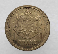 1 франк 1945г. Монако, Луи II. состояние XF. - Мир монет