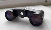 Бинокль театральный СССР  1970-е г.г.  марки  БГН 2.5х24 в кожаном футляре с паспортом.. - Мир монет
