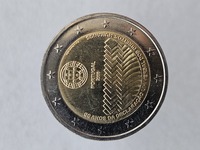 2 евро 2008г. Португалия. 60-летие принятия Всеобщей декларации прав человека , из ролла - Мир монет