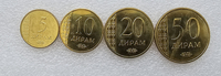 Таджикистан. Набор 4 монеты регулярного чекана 2015г. мешковые - Мир монет