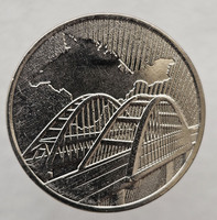  5 рублей 2019г.   5-я годовщина  референдума о восссоединении Крыма и Севастополя с Россией (Крымский мост), состояние UNC, - Мир монет