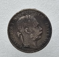 Австро-Венгрия. Богемия.1 флорин 1882г. Франц-Иосиф, серебро 900 пробы, вес 12.34гр, ходячка. - Мир монет