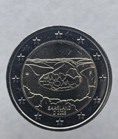Германия. 2 евро 2025г.  F.  Саарланд, биметалл, из ролла. - Мир монет