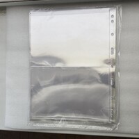   Лист  VARIO  на 2 банкноты прозрачный, размер листа 216х280мм. Leuchtturm. Германия - Мир монет