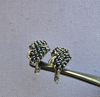 Серебряные серьги , СССР, 925 проба, вес 9.63гр - Мир монет