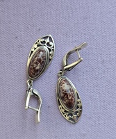 Серебряные серьги , СССР, 925 проба, вес 9.51гр - Мир монет
