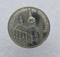 5 марок 1983г. ГДР. Церковь в Виттенберге , мешковая. - Мир монет