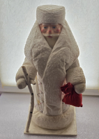 Елочная игрушка Дед Мороз, вата, СССР, отличное состояние. - Мир монет