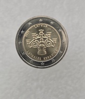 Латвия. 2 евро 2020г. Латгальская керамика. UNC. - Мир монет