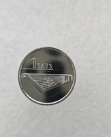 Латвия. 1 лат 2013г. Гусли Кокле , UNC. - Мир монет