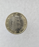 Люксембург.  1 евро 2024г.  регулярный чекан,  из ролла. - Мир монет