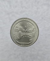 25 центов 2011г. США.  D . Рекреационная зона № 10 Чикасо. Оклахома, состояние UNC.  - Мир монет