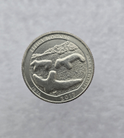 25 центов 2017г. США.  D . Национальный памятник № 36-Эффиджи-Маундз. Айова, состояние UNC.  - Мир монет