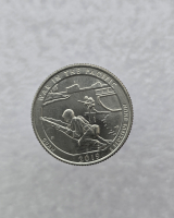 25 центов 2019г. США.  D . № 48. Национальный монумент воинской доблести в Тихом океане. Гуам, состояние UNC.  - Мир монет