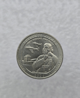 25 центов 2021г. № 56.  D . Национальное историческое место -Пилоты из Таскиги. Алабама, состояние UNC.  - Мир монет