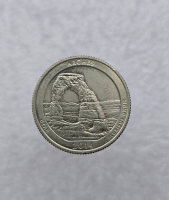 25 центов 2014г. США.  S  Национальный парк № 23-Арки. Юта, состояние UNC. - Мир монет