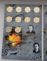 Набор из 20 монет " 75 лет Победы-Оружие Победы " , монеты мешковые,  в альбоме. - Мир монет