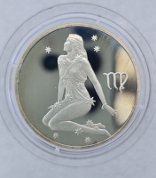 2 рубля 2002г. СПМД. Дева . Знаки Зодиака, серебро 1/2 унции чистого , пруф. - Мир монет