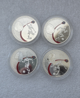  3 рубля 2018г. СПМД.  Чемпионат мира по футболу в России 2018. Самара,  чистого серебра 31,1гр(1 унция),  пруф . - Мир монет