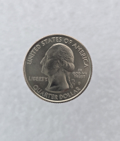 25 центов 2010г. США.  D . Национальный лес № 5 Маунт-Худ. Орегон, состояние UNC.  - Мир монет