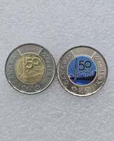 Канада 2 доллара, 2026 50 лет Канадской национальной башне.  Карл III (обычная + цветная),  мешковые. - Мир монет