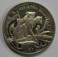 1 доллар 2009г.   Диана-Лемур  гурт рифленый, никель, диаметр 39мм, состояние UNC. - Мир монет
