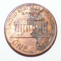 1 цент 1989г. США. б/б, состояние VF. - Мир монет