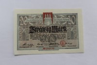 Банкнота нотгельд Германии  Гросснотгельд 20 марок 1918г. Алтона, состояние UNС - Мир монет