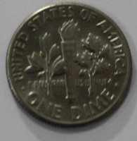 10 центов  1974 г. D. США, состояние XF. - Мир монет