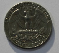25 центов 1973г.  D, США,  состояние VF. - Мир монет