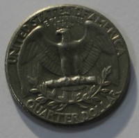25 центов 1974г. D, США,  состояние VF. - Мир монет