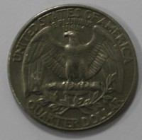 25 центов 1997г.  D, США, состояние VF. - Мир монет