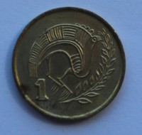 1 цент 1988г. Кипр, никелевая бронза,состояние VF. - Мир монет