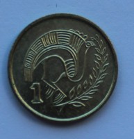1 цент 1994г. Кипр, никелевая бронза,состояние XF - Мир монет
